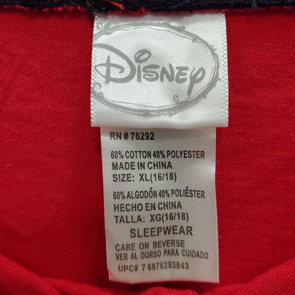 Disney Sleepwear Women's Red‎ Mickey Graphic Cropped Coulotte Lounge PJ Pants XL - Picture 5 of 6